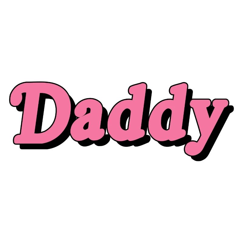 Skurriles Daddy-Textdesign