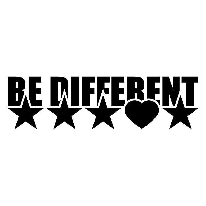 Be Different Sterne Herz Liebe Form Symbole