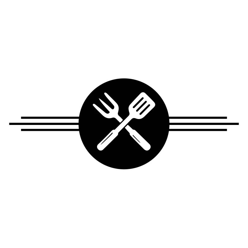 Grill cutlery icon