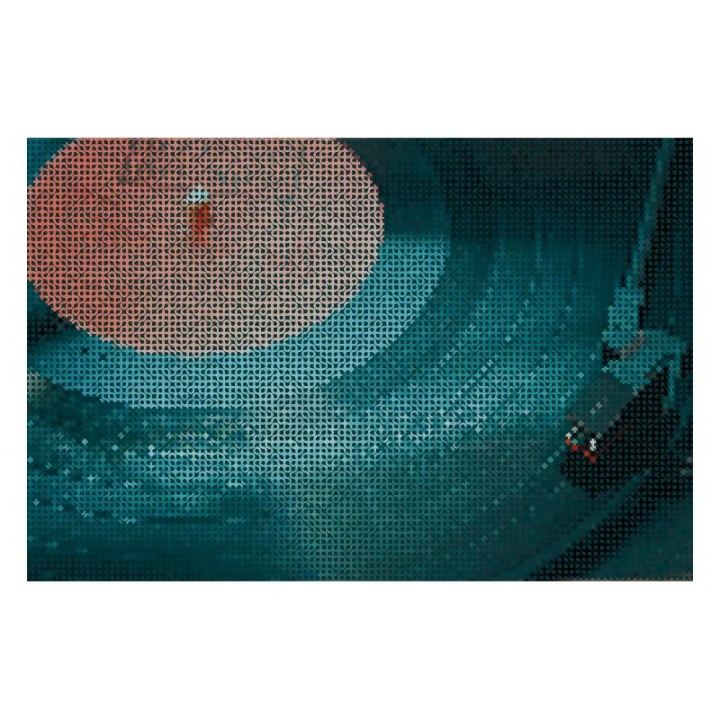 Turntable in a curvy pattern