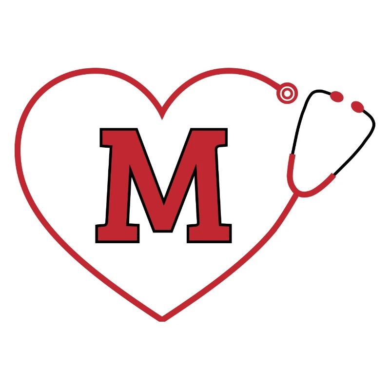 Letter m stethoscope