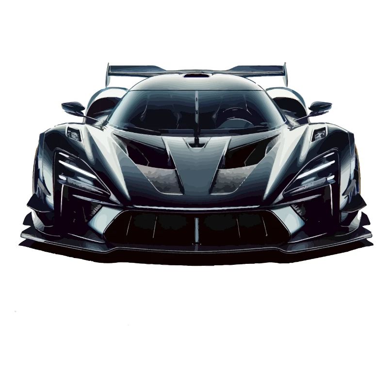 Futuristic extreme powerful Race Car