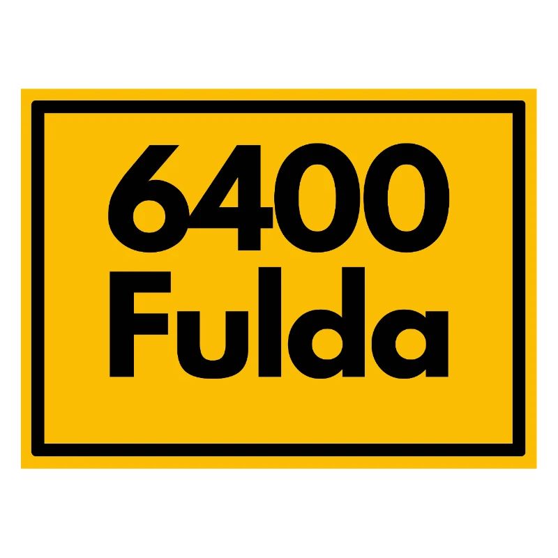 ANCIEN CODE POSTAL RETRO 6400 FULDA - HESSEN