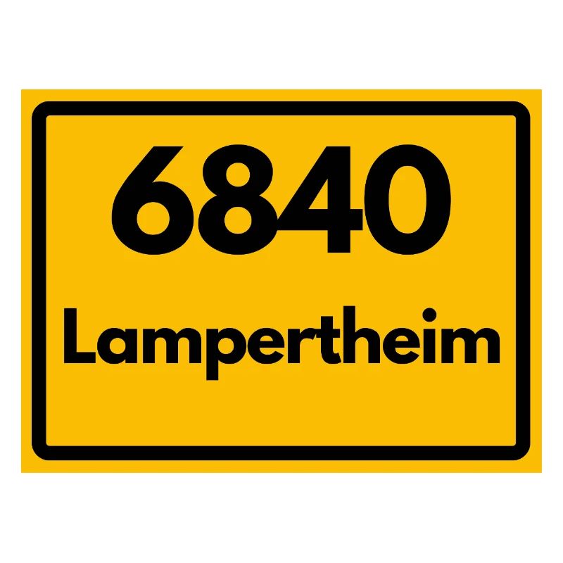 ANCIEN CODE POSTAL RETRO 6840 LAMPERTHEIM