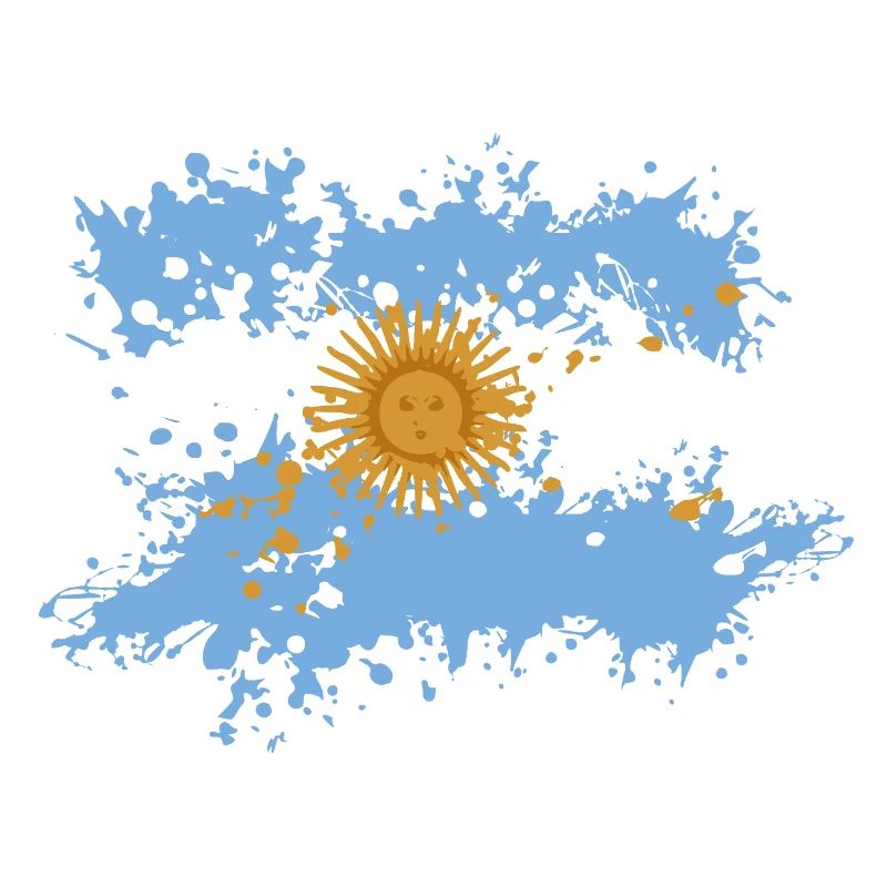 Éclaboussure du drapeau argentin