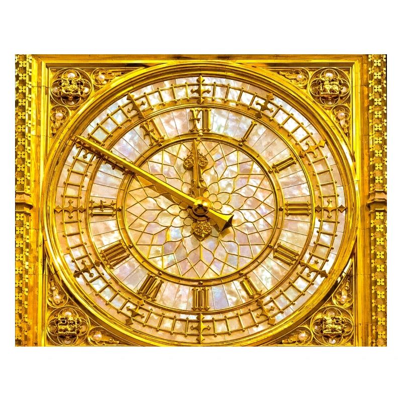 Golden Baroque clock