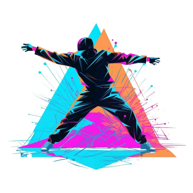 Retro Farben Breakdance