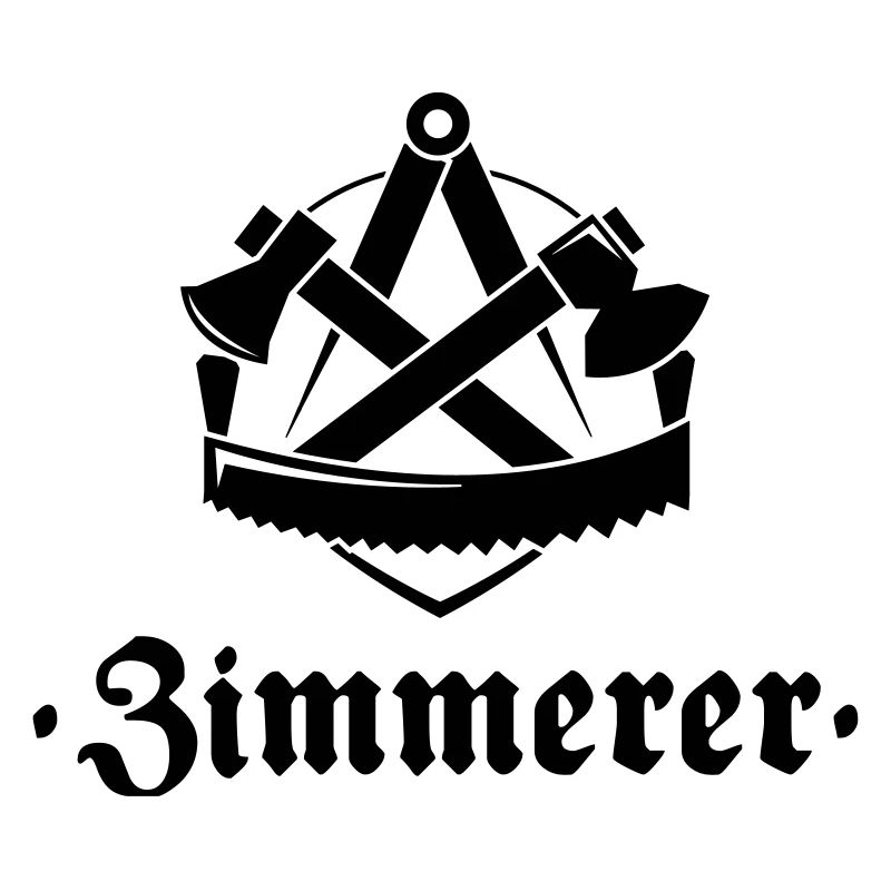 Zimmerer, Zunftzeichen mit alter Schrift
