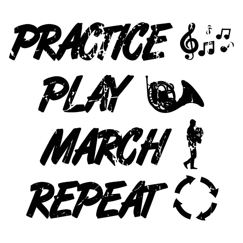 French horn player routine