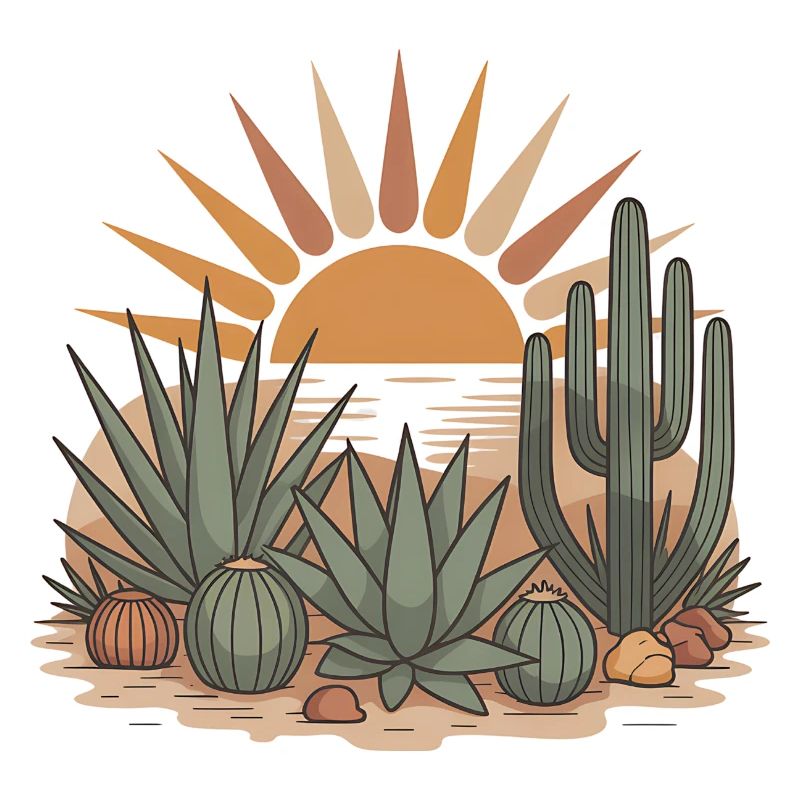 Boho Nature Cacti