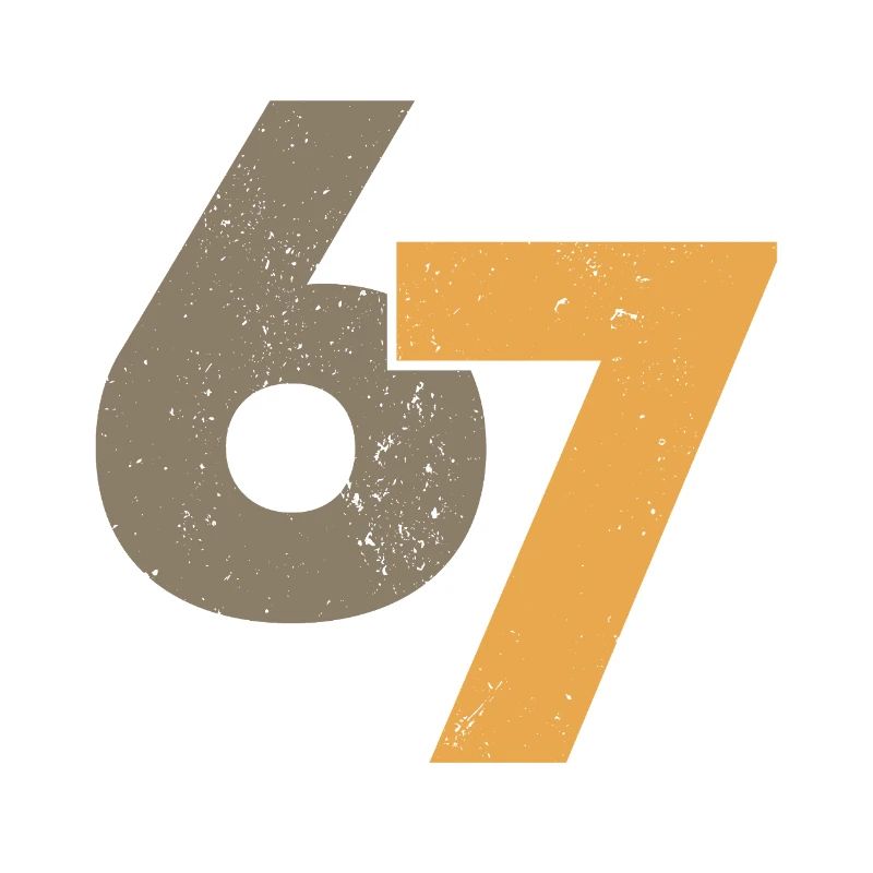 67 im Retro-Stil