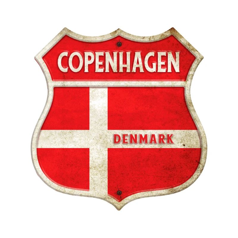 Copenhague Danemark Armoiries Drapeaux Design