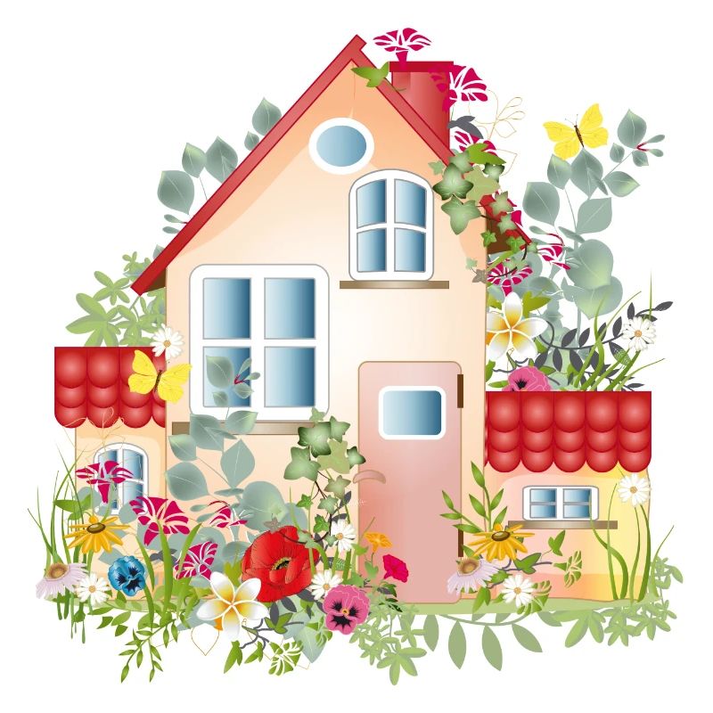 bunte Villa mit üppigen Garten - Ein Traumhaus