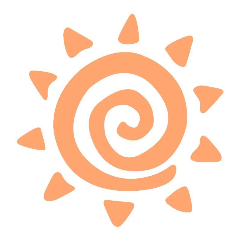 Einfaches Sonnenlogo