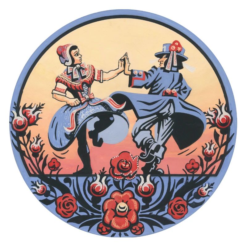 Folklore sorabe – Scène de la danse