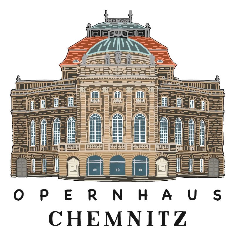 Opéra de Chemnitz, Allemagne Dessin