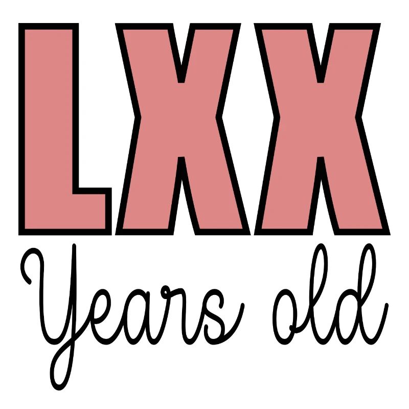 70. Geburtstag Siebzig - OPA OMA LXX
