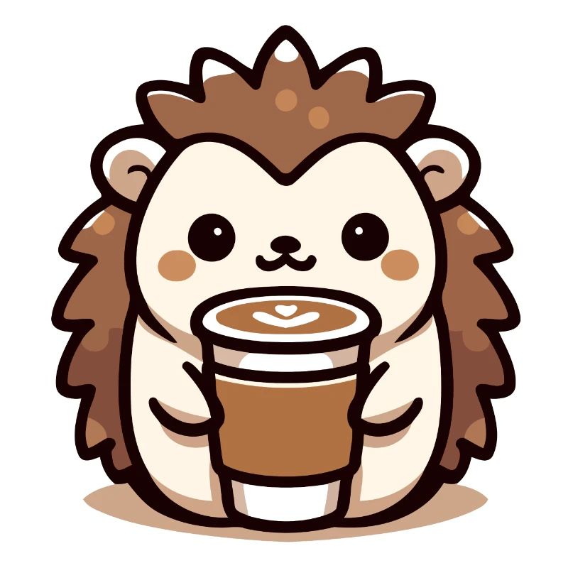 Hérisson amateur de café