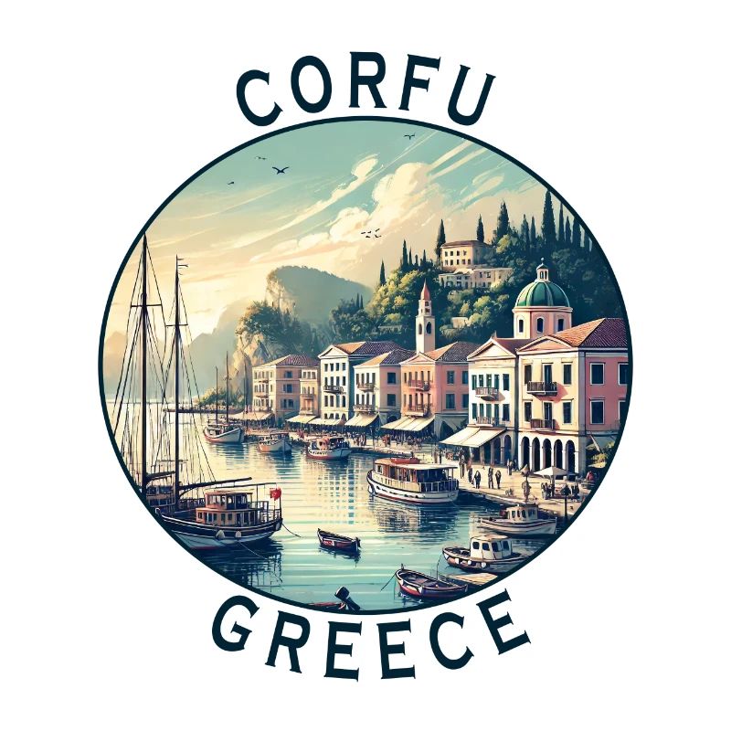 Design de voyage à Corfou en Grèce