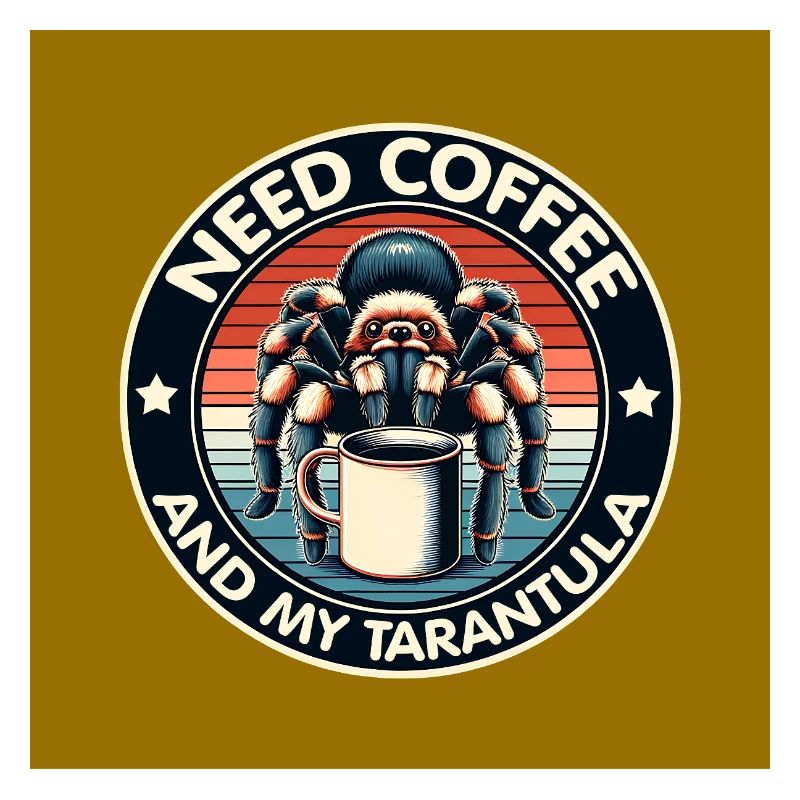 Brauche nur Kaffee und meine Spinne Tarantel