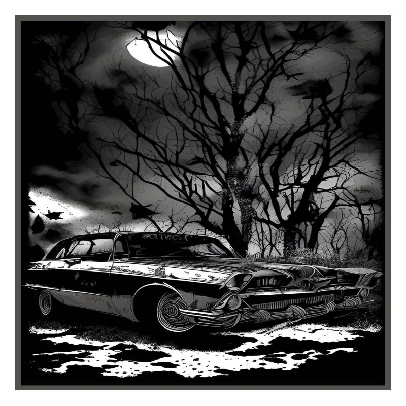 Oldtimer Oldtimer unter verwunschenem Baum