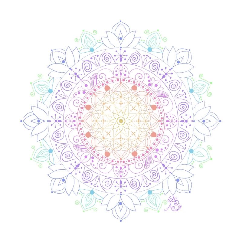 Glowing Mandala Pattern