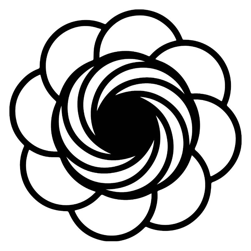 Kosmische Vortex-Blume