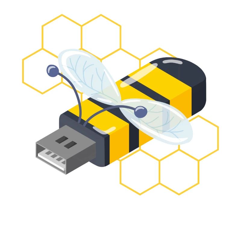 Funny USB Bee Cartoon