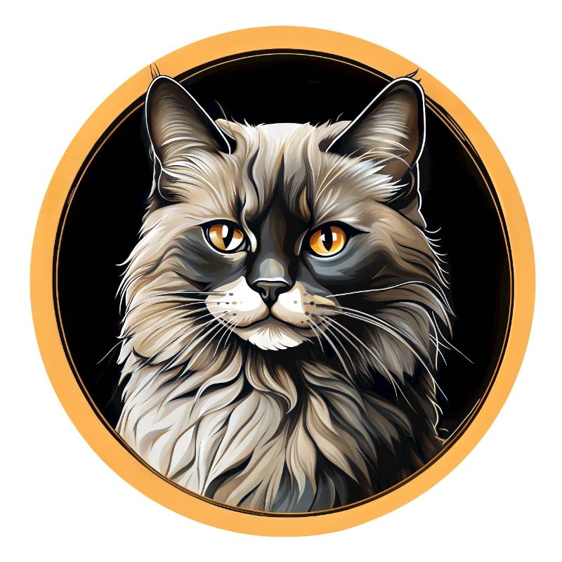 Portrait de chat Ragdoll