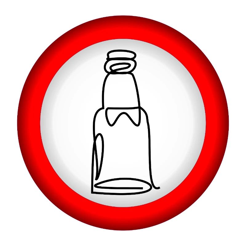 VERBOT BIERFLASCHE