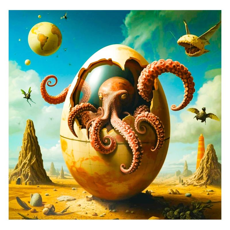 Octopus Egg in Desert Odyssey