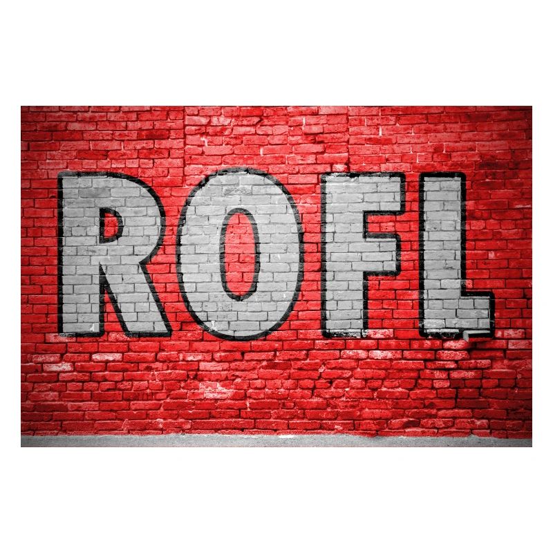 ROFL Brick Wall Graffiti