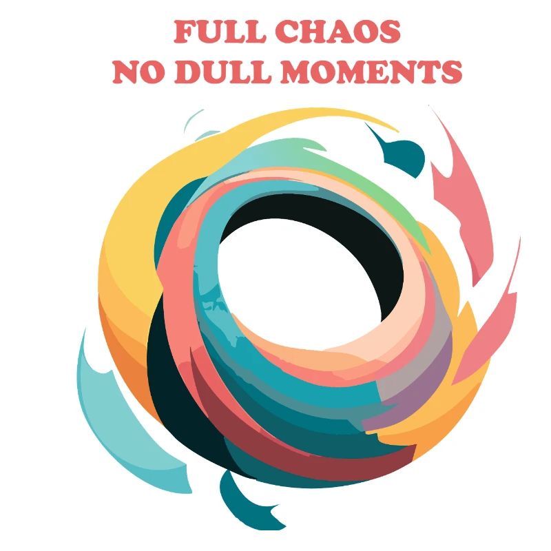 Abstrakte Spirale des Chaos
