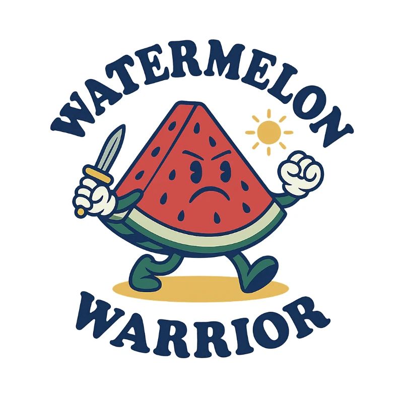 Watermelon Warrior – Bold Slice Design