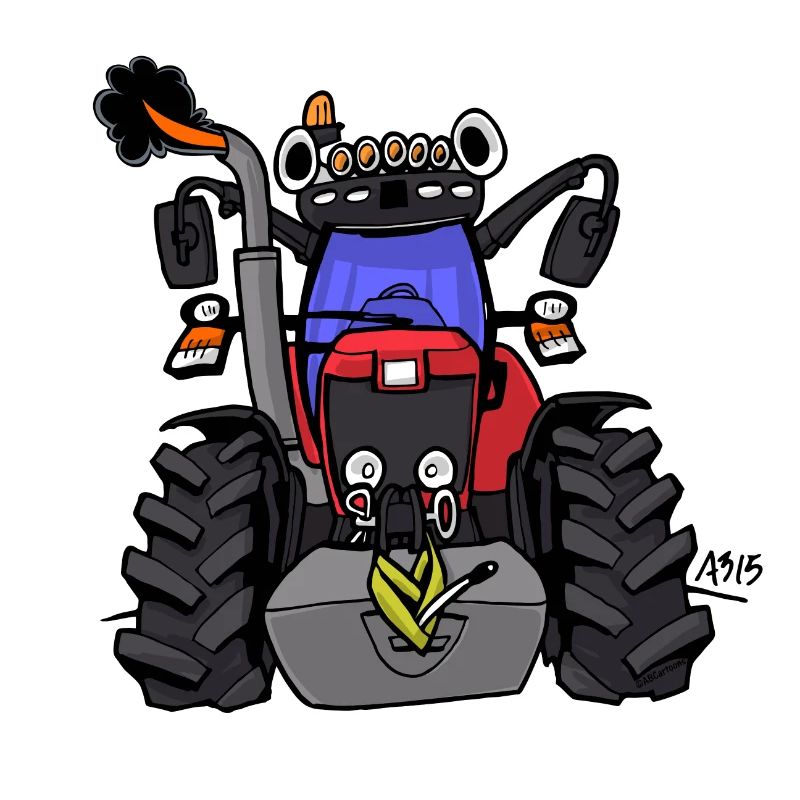 0152 Red tractor