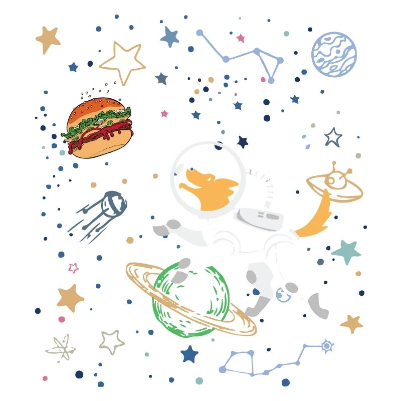 Space Explorer with Astronaut Fox
