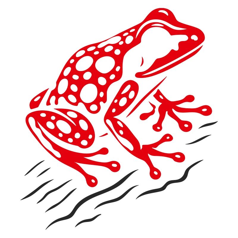 Frosch Erdbeerfrosch Roter Pfeilgiftfrosch