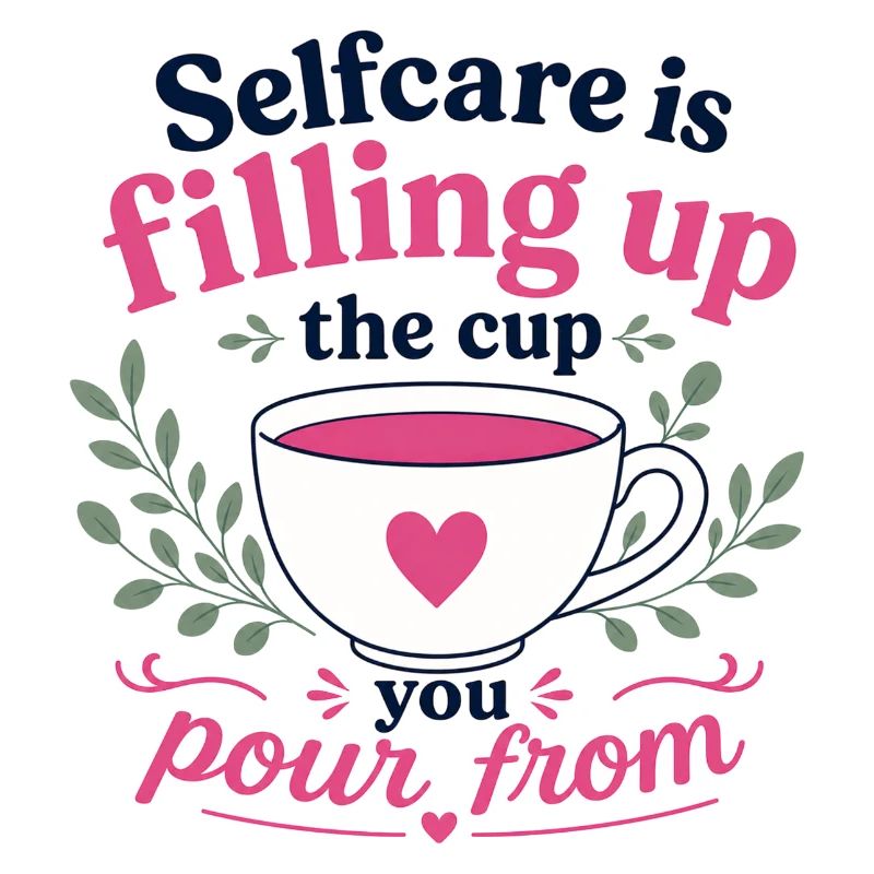 Le soin de soi remplit la tasse d’où vous servez