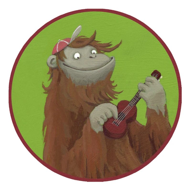 Affe mit Ukulele