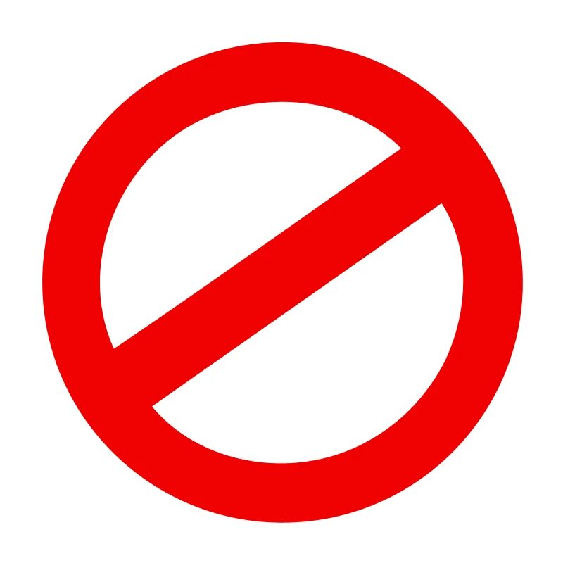 panneau d'interdiction