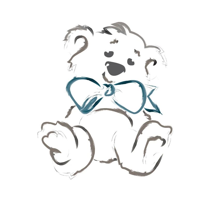 Teddy bear with bow