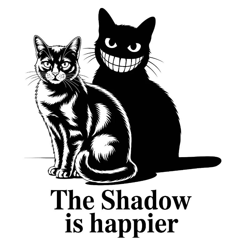 Shadow Cats Silhouette Duo
