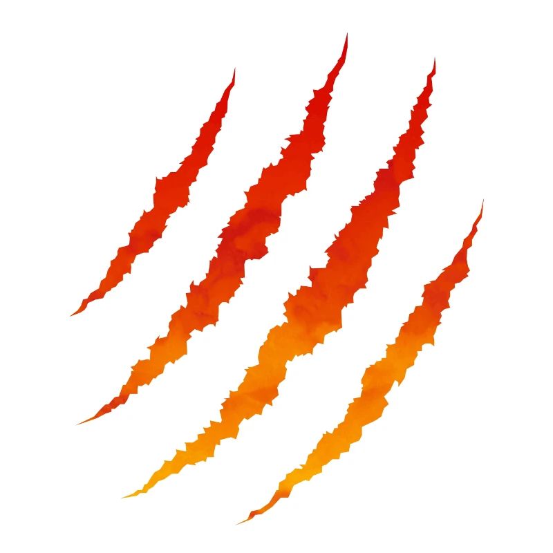 Griffures lave feu