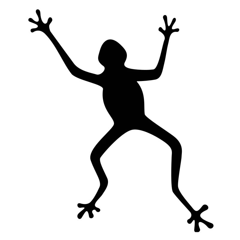 Frosch Silhouette: Tropisch, Regenwald