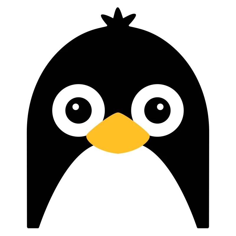 Visage de pingouin mignon