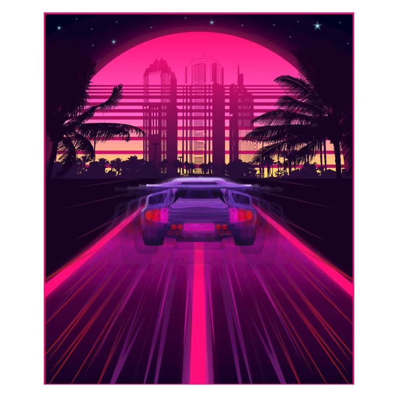 Synthwave Aesthetic Retro Vaporwave 80s 90s Auto