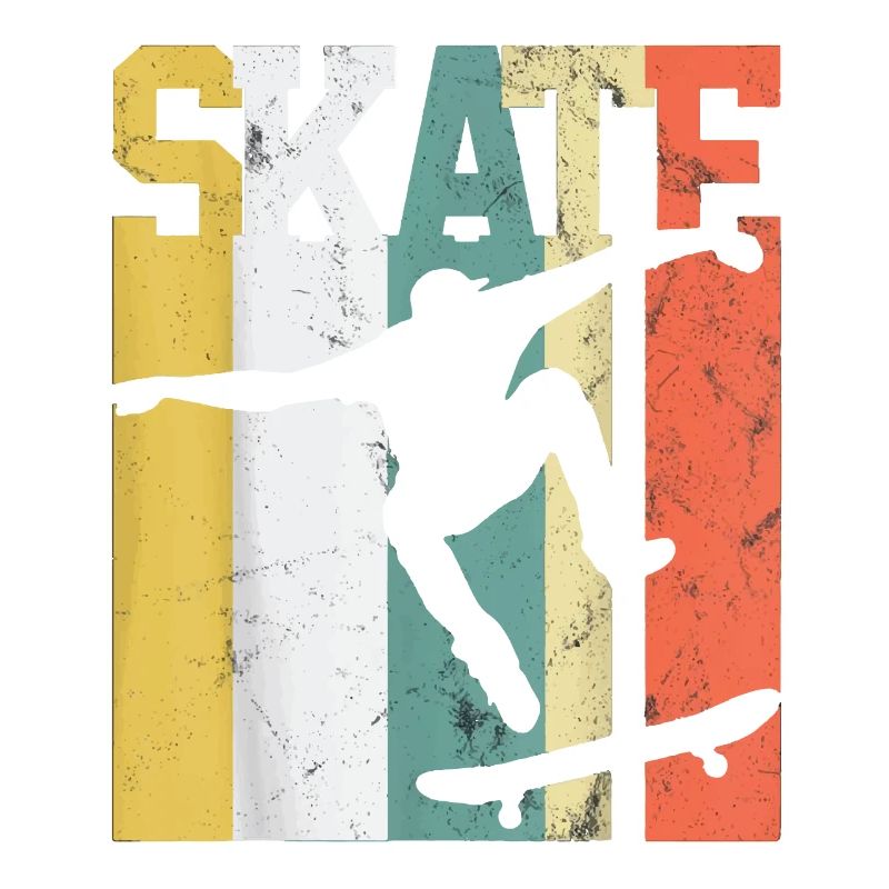 Skate Skateboarder Gift Skateboard Retro