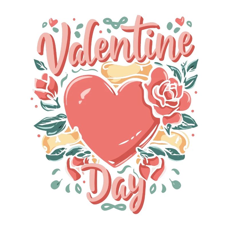 Valentinstags-Blumenherz