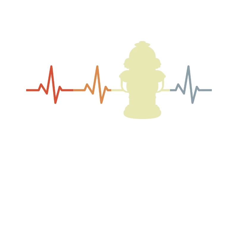 Vintage Fire Hydrant Heart Line