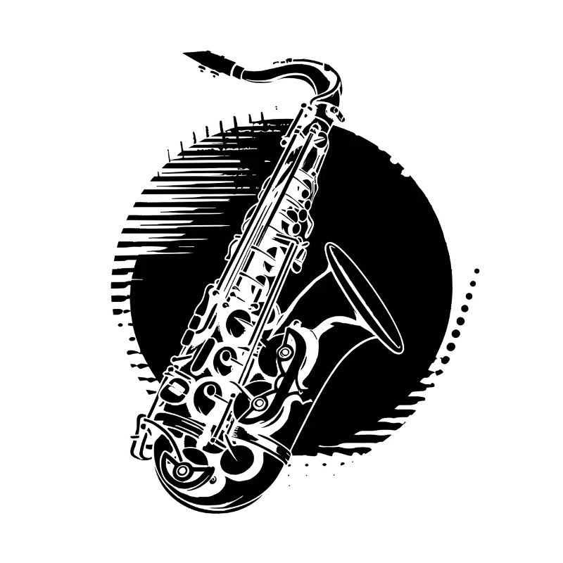 Dessin de saxophone